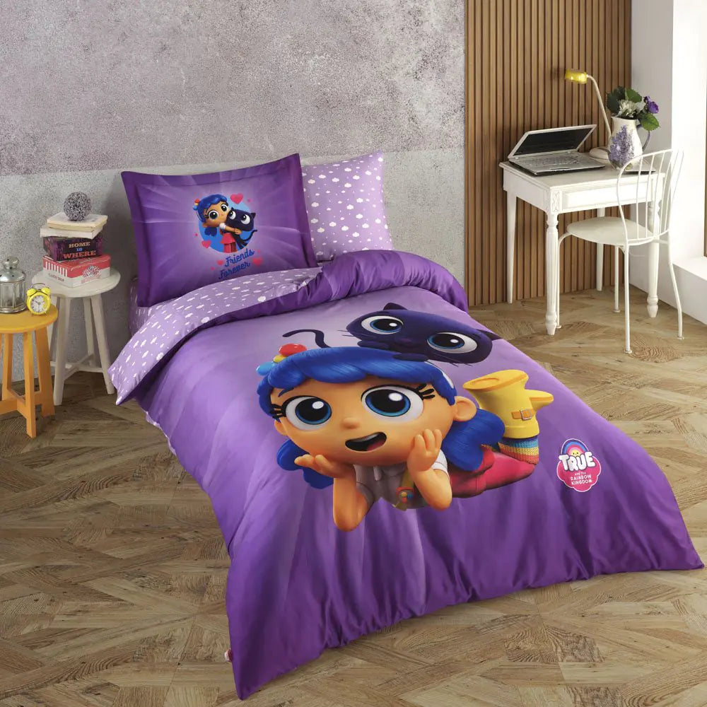 Kids' Character-Themed Cotton Bedding Set - True Single Style 2