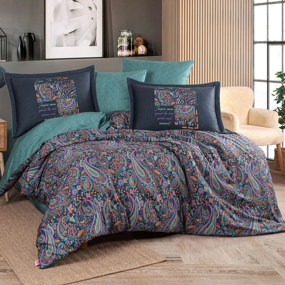 Double 300TC Satin Duvet Cover Set - 100% Cotton Bedding