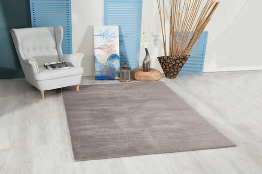 Plush Fur Carpet 160x220 cm - Anthracite Gray Soft Pile Rug