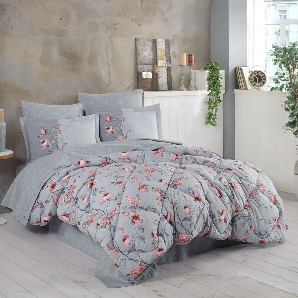 Premium Double Sleep Set in Poplin Gray