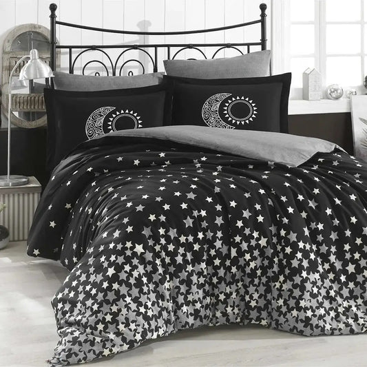 Double Bedding Set - 100% Cotton Poplin, 59 Threads/cm², Soft & Durable