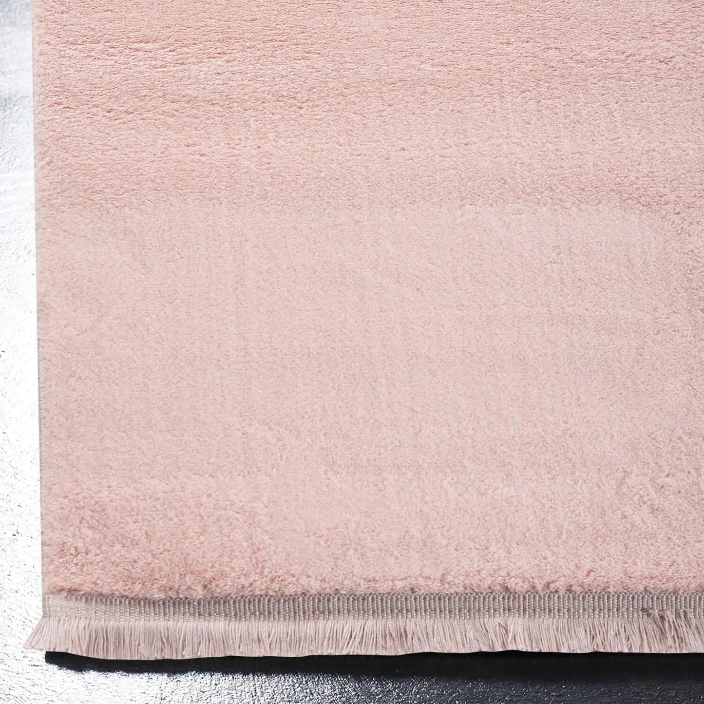 Royal Tasseled Area Rug 160x220 cm - Soft Powder Pink