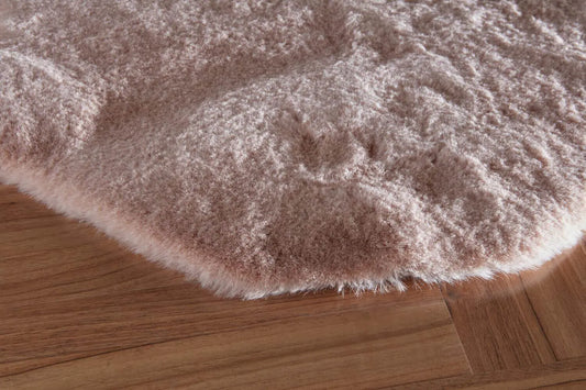 Plush Fur Fleece Carpet 100x140 cm - Soft Powder Rug