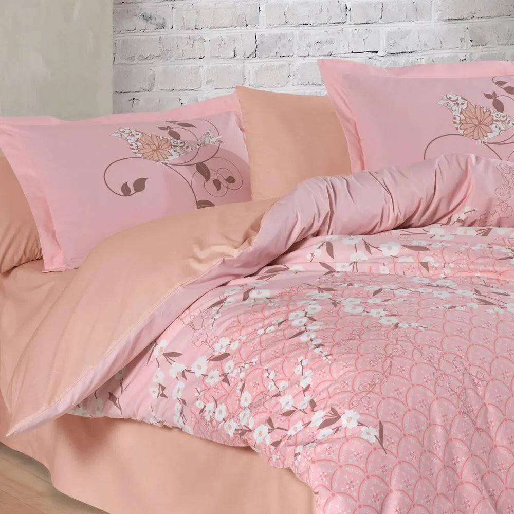 Double Duvet Cover Set - 100% Cotton Poplin Bedding