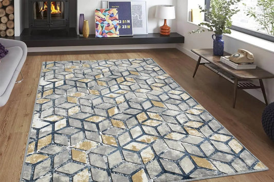 Premium Non-Slip Floor Carpet 120x180 cm Soft Polyester with PVC Base