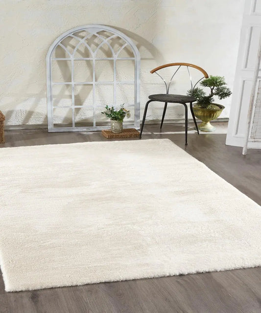 Plush Shaggy Fur Carpet 120x180 cm - Neutral Beige