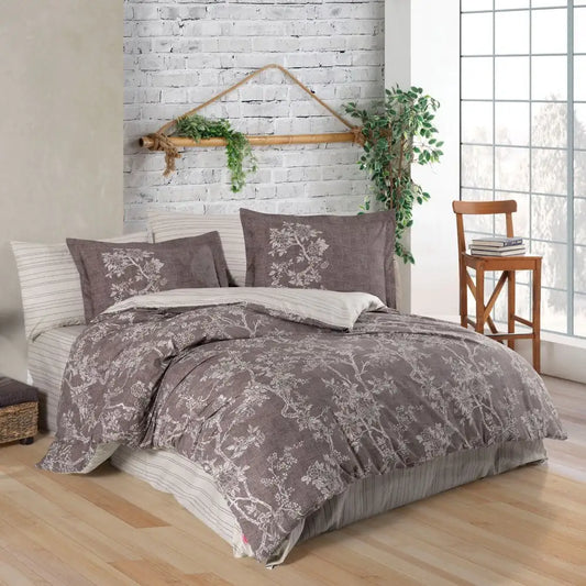 Double Duvet Cover Set - 100% Cotton Poplin Bedding